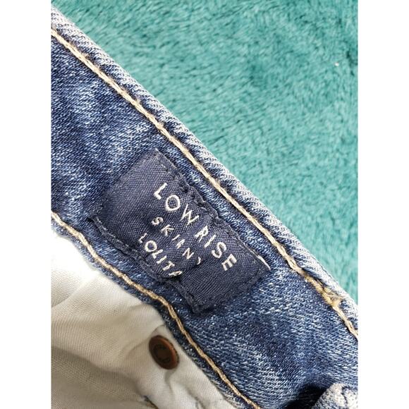 Lucky Brand Jeans Size 10 Womens Blue Stretch Pants Denim Low Rise Lolita Skinny - Picture 4 of 14